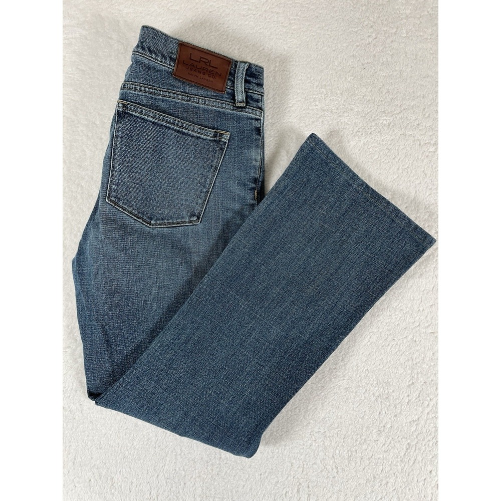 LRL Ralph Lauren Women's Classic Bootcut  Denim Jeans Medium Wash Sz 8 (32x29.5)